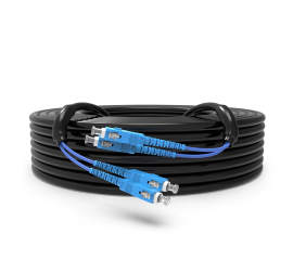 สายไฟเบอร์ออฟติกสำเร็จ 2 Core (armoured) SC/UPC กันกระรอก 300 เมตร