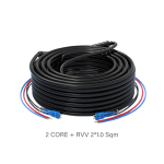 สายไฟเบอร์ออฟติก แบบมีสายไฟ 2 CORE (SC/UPC) หุ้มเกราะ 200 เมตร