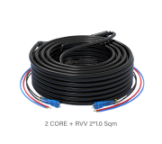สายไฟเบอร์ออฟติก แบบมีสายไฟ 2 CORE (SC/UPC) หุ้มเกราะ  300 เมตร