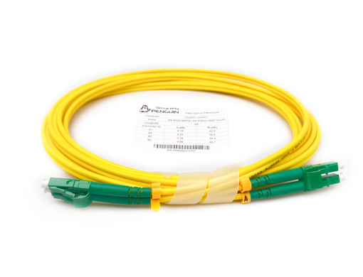 Patch Cord LC/APC Duplex Single-Mode สายไฟเบอร์ออปติก Patch Cord LC APC Duplex Single Mode 9/125