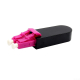 LC/UPC Duplex Loopback OM4 Multimode 50/125 PVC สี Magenta