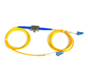 LC/UPC ตัวลดทอนไฟเบอร์ออปติก ปรับค่าได้ (0–60 dB)