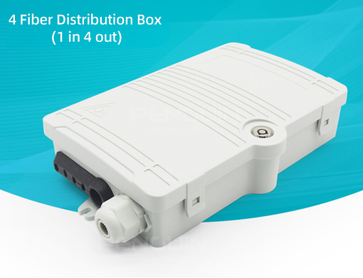 กล่องกระจายไฟเบอร์ออปติก 4 ช่อง (Fiber Distribution Box 4 Core)