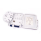 กล่องกระจายไฟเบอร์ออปติก (Fiber Optic Distribution Box) 6 ช่อง กันน้ำ รองรับ อะแดปเตอร์ SC 6 ตัว วัสดุพลาสติกอย่างดี มีกุญแจล็อคกล่อง และ ยางปิดกันน้ำ
