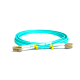 สายไฟเบอร์ออฟติก Patch Cord LC-LC Duplex OM3 50/125µm LSZH สี Aqua