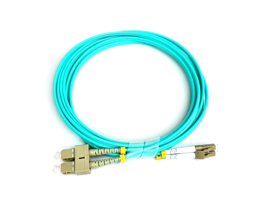 SC/UPC to LC/UPC Duplex Patch Cord Multi-mode OM3 3M Fiber Optic Cable