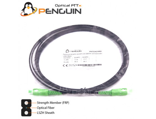 สายไฟเบอร์ออฟติก Patch Cord SC/APC Outdoor Drop Cable (Flat Type) ใช้งานภายนอก