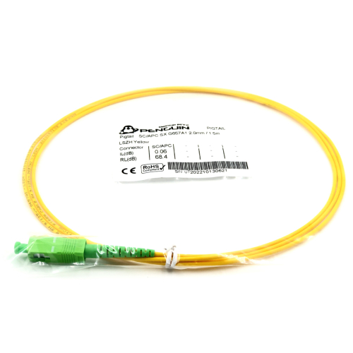 Pigtail SC/APC Single-mode (9/125μm) 2.0mm ยาว 1.5 เมตร