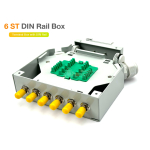 DIN Rail Terminal Box 6 ST (กล่องโลหะ) ยีดรางปีกนก