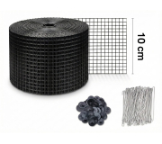 ตาข่ายกันนก ยาว 30 เมตร 4 นิ้ว พร้อมคลิปล็อค 60 ชุด