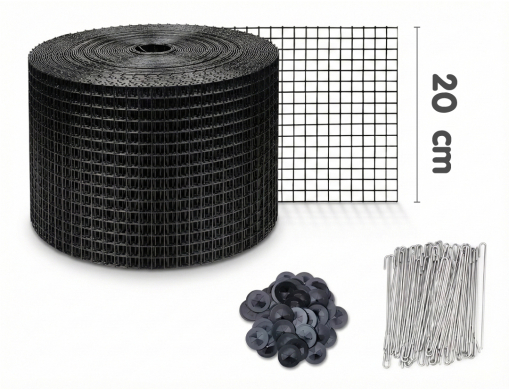 ตาข่ายกันนกใต้แผงโซลาร์เซลล์ 8 นิ้ว ยาว 30 เมตร