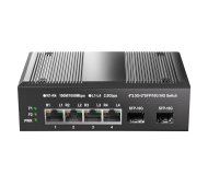 2.5G Industrial Unmanaged Switch 4 Port + 2 SFP (10G) 