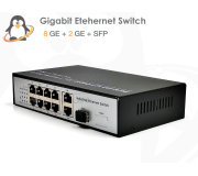 Gigabit Switch 8 Port + 2 Uplink + SFP