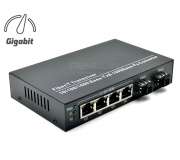 Gigabit Ethernet Switch 4 Port + 2 SFP