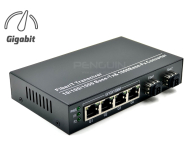 Gigabit Ethernet Switch 4 Port + 2 SFP