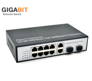 Gigabit Etehernet Switch 8 Port + 2 GE + 2 SFP