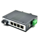 Gigabit Industrial Switch 4GE + SC Fiber 1310 (A) WDM