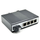 Gigabit Industrial Network Switch 4 Port  + SC 1.25G Fiber Tx1310/Rx1550 (A) WDM Technology