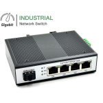 Gigabit Industrial Switch 4 Port + SFP