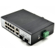 Industrial Network Switch 8 Port + 2 Gigabit Uplink + 2 SFP เชื่อมต่อไฟเบอร์ออปติก (Fiber Optic) ด้วย SFP Module ความเร็ว 1.25G
