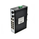 Industrial Network Switch 8 Port + 2 Gigabit Uplink + 2 SFP เชื่อมต่อไฟเบอร์ออปติก (Fiber Optic) ด้วย SFP Module ความเร็ว 1.25G