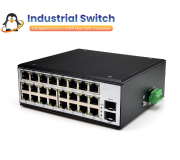 Full Gigabit Industrial Switch (สวิตช์อุตสาหกรรม) 24 Port + 2 SFP