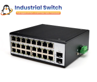 Gigabit Industrial Switch/Hub 24 Port + 2 SFP