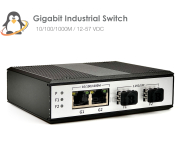 Gigabit Industrial Switch 2 Port + 2 SFP