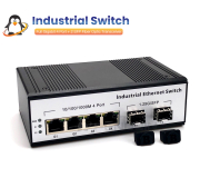 Industrial Switch Gigabit 6 Port ( 4 RJ45 + 2 SFP)