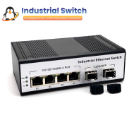 Industrial Switch Gigabit 6 Port ( 4 RJ45 + 2 SFP)