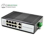 Full Gigabit Industrial Switch 8 Port + 2 GE Uplink