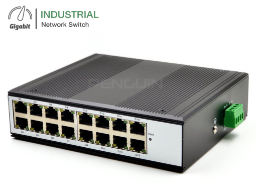 Gigabit Industrial Network Switch (Unmanage) 16 Port