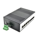  Gigabit Industrial Switch (100/1000) 4 Port + 4 SFP เชื่อมต่อโมดูลไฟเบอร์ออปติก 4 ช่อง