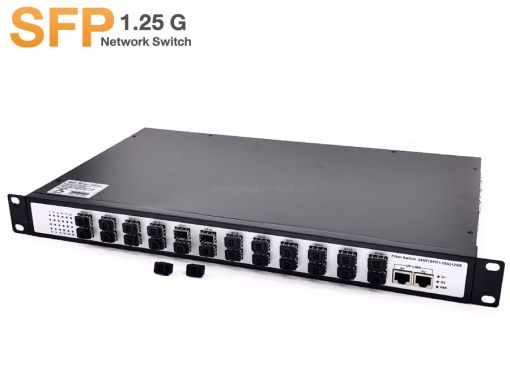 Gigabit SFP Fiber Switch 24 Port + 2 GE