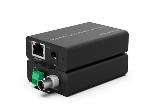 อุปกรณ์ขยายสัญญาณกล้อง IP ผ่านสาย Coaxial รองรับ PoE ระยะไกล 500 เมตร