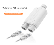 Waterproof PoE Repeater 1 ออก 2 | 2-Port | IEEE 802.3af/at | 48V