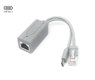 PoE Splitter 48V to USB TYPE-C (5V) แบบสั้น