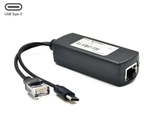 PoE Splitter 48V to USB TYPE-C (5V) 10/100M