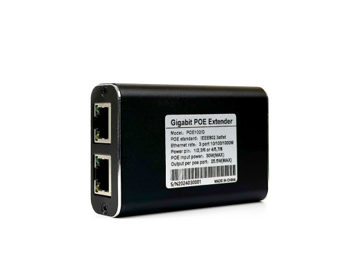 อุปกรณ์ขยายระยะการส่งสัญญาณ POE จาก 1 ออกเป็น 2 รองรับความเร็ว Gigabit Ethernet 10/100/1000M