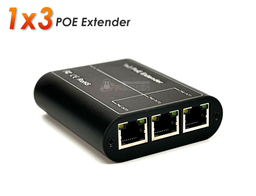อุปกรณ์ เพิ่ม-ขยาย สายสัญญาณ PoE (Power Over Ethernet) เข้า 1 ออก 3