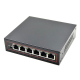 Fast Ethernet PoE Switch 4 Port + 2 Uplink มาตรฐาน IEEE802.3af/at กำลังไฟ 60W สำหรับกล้องวงจรปิด และ อุปกรณ์อื่นๆที่รองรับ