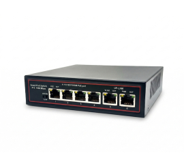 Gigabit PoE Switch 4 Port + 2 Uplink (isolation)