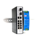 Gigabit Industrial POE Switch 8 port + 2GE + 2SFP with Din Rail Power Supply