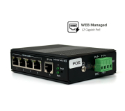Industrial Managed POE Switch 5 Port (Smart WEB)