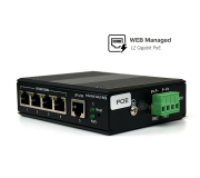 Gigabit Industrial Managed PoE Switch 5 Port (Smart WEB)