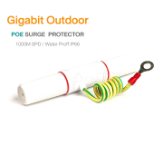 Gigabit Outdoor POE Surge Protector กันน้ำ ความเร็ว 1000M