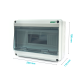 HT-12 Outdoor Distribution Box (IP65) เป็นกล่องกันน้ำสำหรับติดตั้งเซอร์กิตเบรกเกอร์ภายนอก รองรับ 12 ช่อง พร้อมมาตรฐาน IP65 ป้องกันน้ำและฝุ่น เหมาะสำหรับการใช้งานทั้งภายในและภายนอกอาคาร