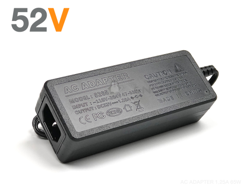 AC ADAPTER 52V (1.25A) กำลังไฟ 65W สำหรับ PoE Switch 48-52V โดยเฉพาะ