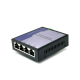 Full Gigabit (10/100/1000M) Industrial Unmanaged Switch 5 Port ยีดรางปีกนก รองรับแรงดันไฟ DC9V - 57V ติดตั้งแบบระนาบ