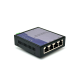 Full Gigabit (10/100/1000M) Industrial Unmanaged Switch 5 Port ยีดรางปีกนก รองรับแรงดันไฟ DC9V - 57V ติดตั้งแบบระนาบ